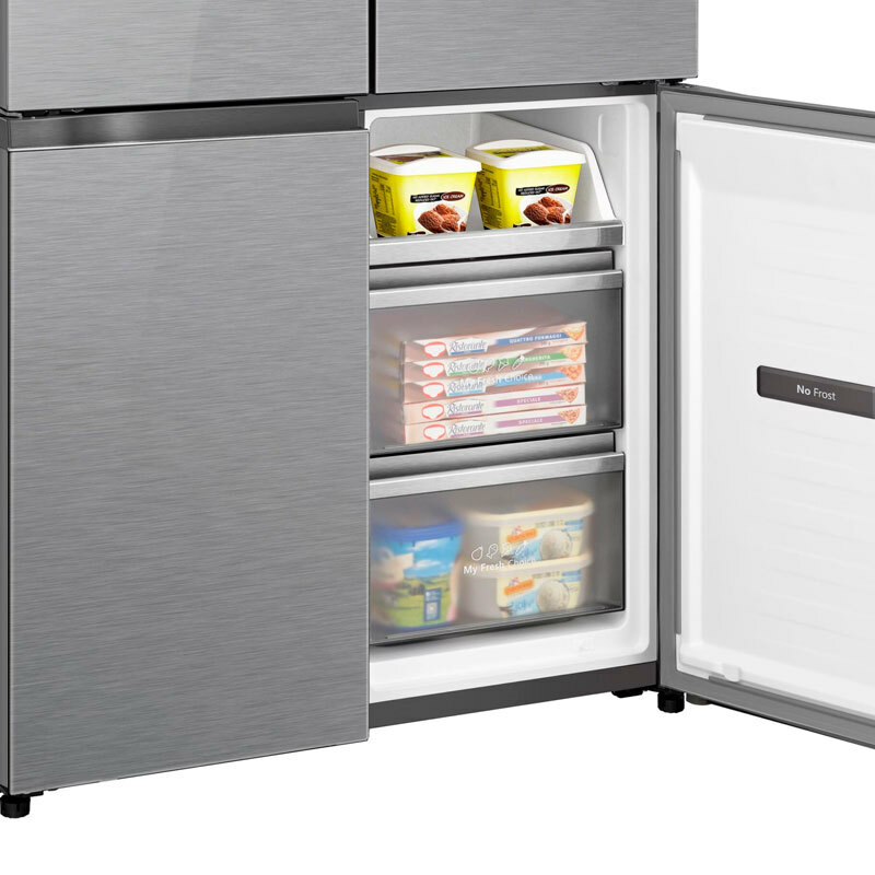 Frigorífico americano Hisense RQ5P605NSVE – 591 L, Total No Frost, Dispensador agua y hielo