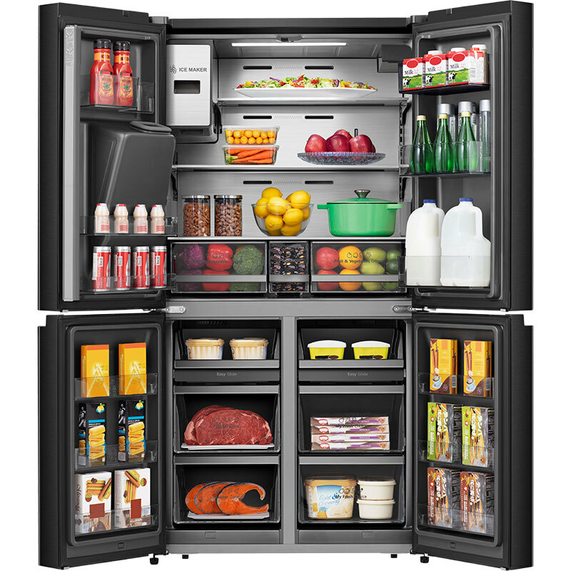 Frigorífico americano Hisense RQ760N4IFE – 577 L, Total No Frost, Dispensador agua y hielo