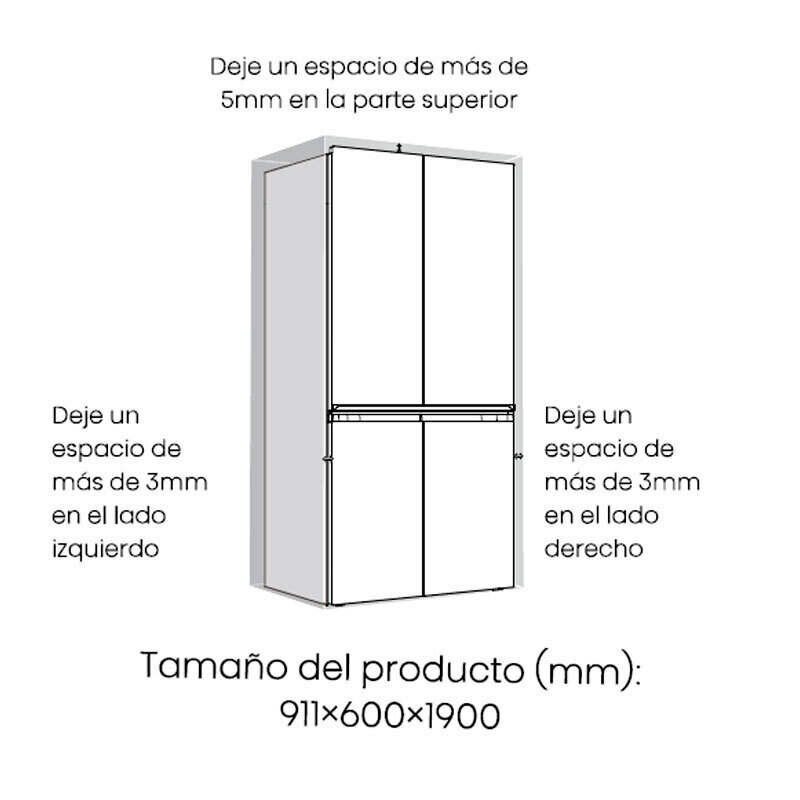 Frigorífico americano Hisense RQ768N4GBE – 591 L, Total No Frost, Triple Zone