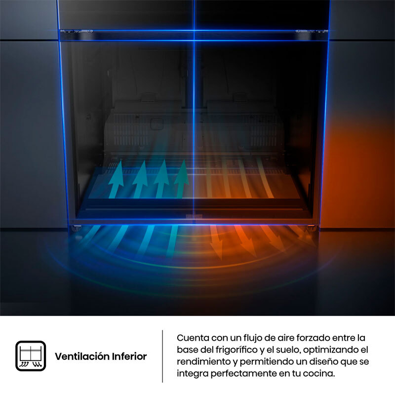 Frigorífico americano Hisense RQ768N4GBE – 591 L, Total No Frost, Triple Zone