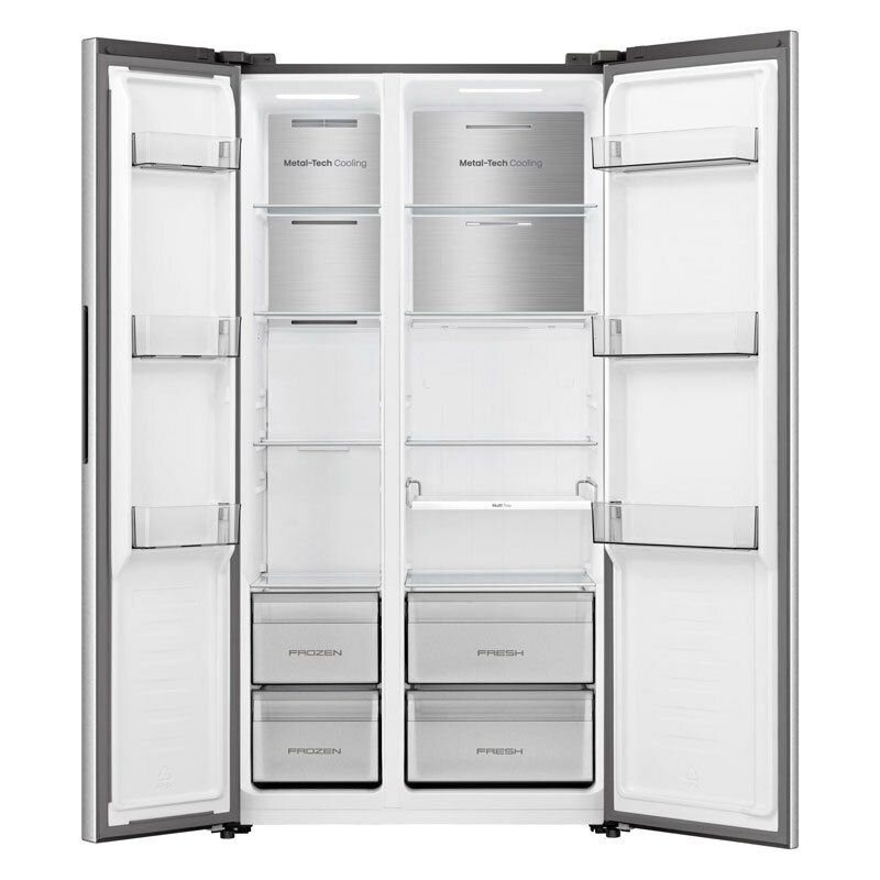 Frigorífico americano Hisense RS3P538NAIE – 534 L, Total No Frost, Inox