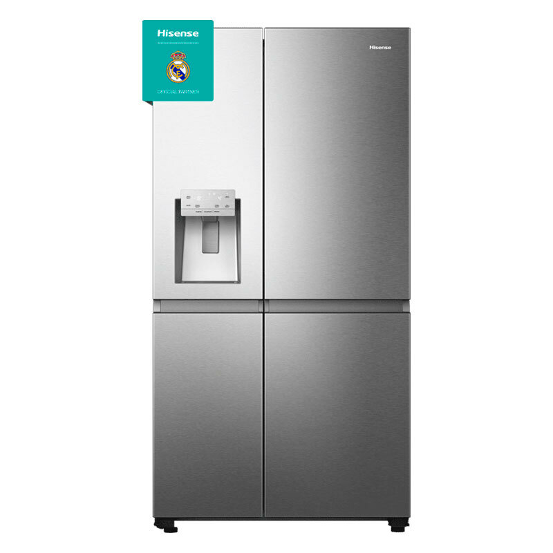 Frigorífico americano Hisense RS818N4IIE1 – 632 L, Total No Frost, Dispensador agua y hielo