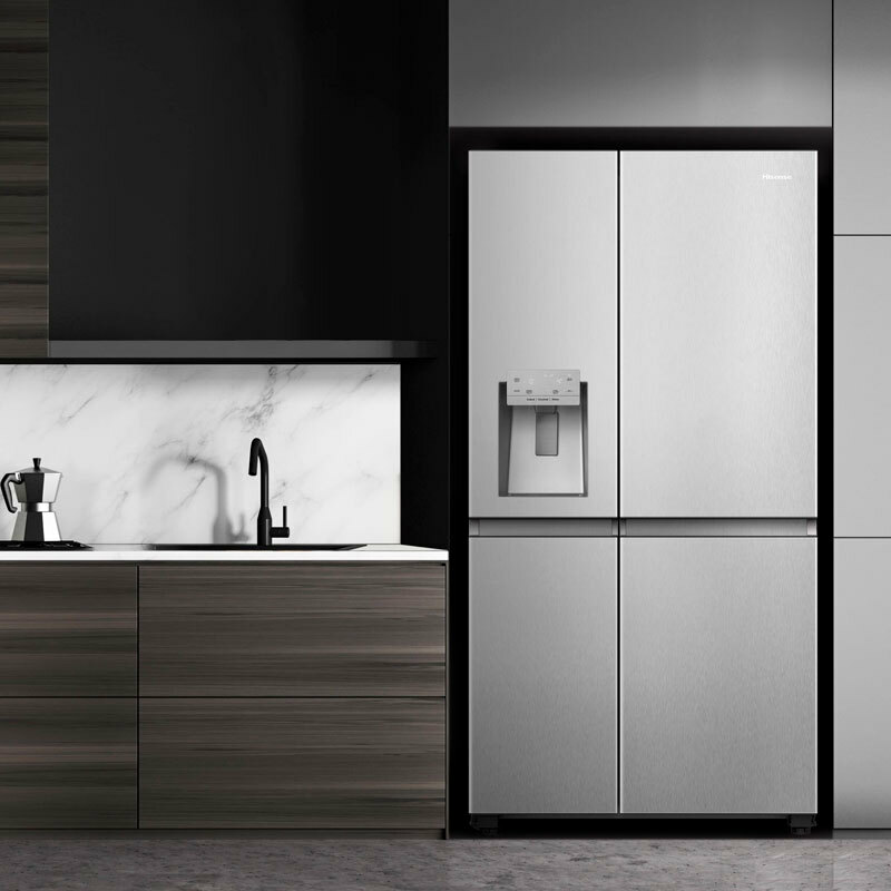 Frigorífico americano Hisense RS818N4TIC1 – 632 L, Total No Frost, Dispensador agua y hielo