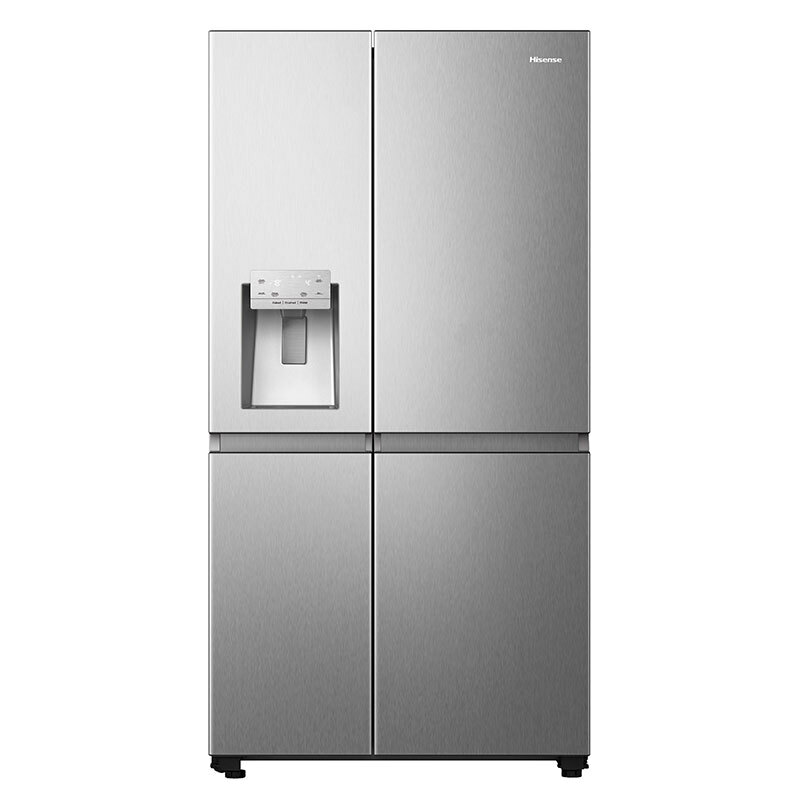 Frigorífico americano Hisense RS818N4TIC – 632 L, Total No Frost, Dispensador agua y hielo