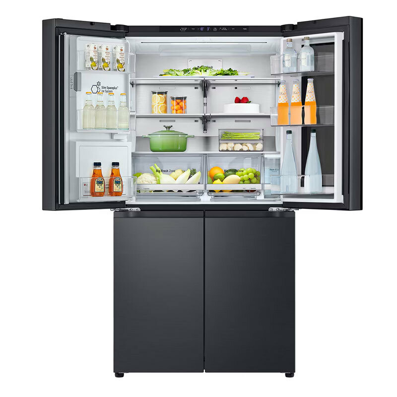 Frigorífico americano LG GMG961EVKE – 637L, InstaView, acero negro antihuellas