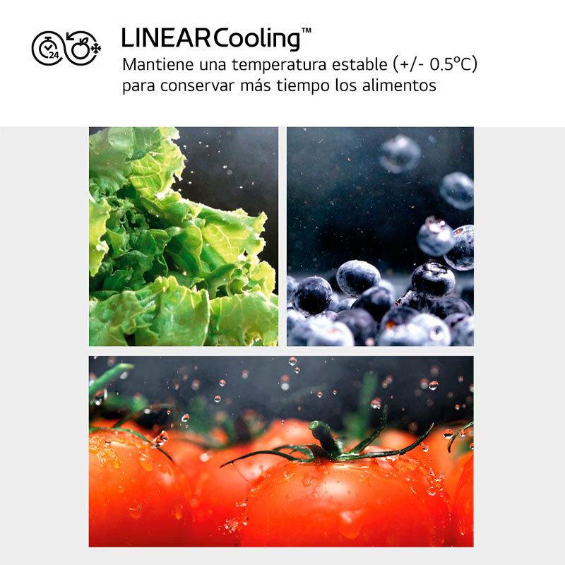 Frigorífico americano LG GMG961EVKE – 637L, InstaView, acero negro antihuellas