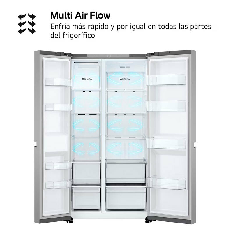 Frigorífico americano LG GSBC40PYPE – 664 L, Total No Frost, Smart Inverter