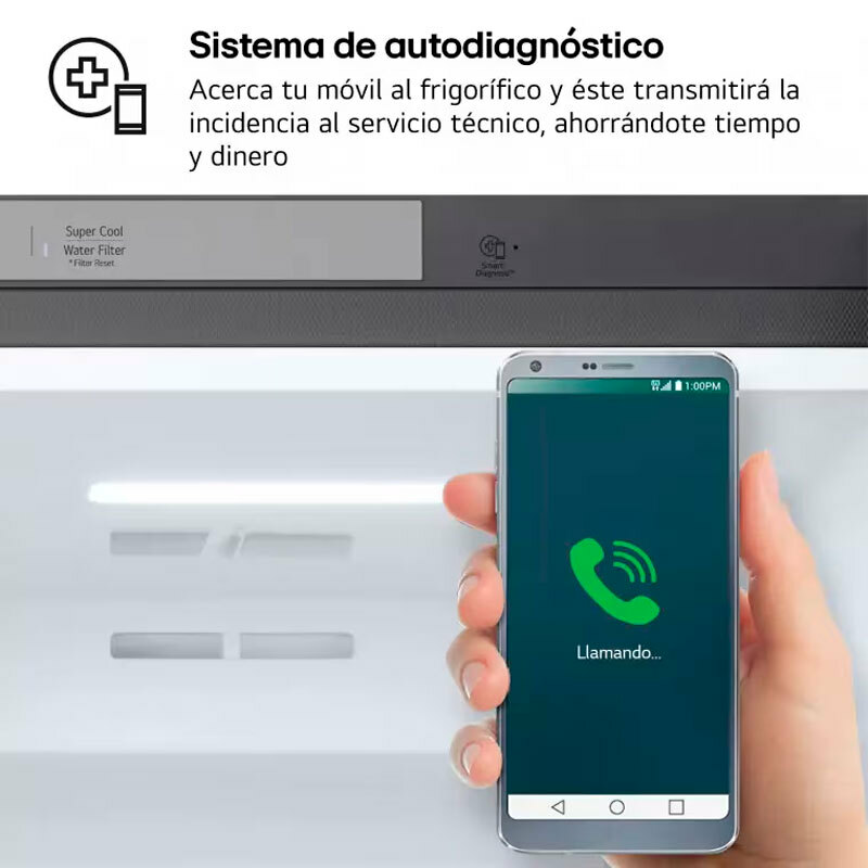 Frigorífico americano LG GSLC40PYPE – 638 L, Total No Frost, Dispensador de agua y hielo