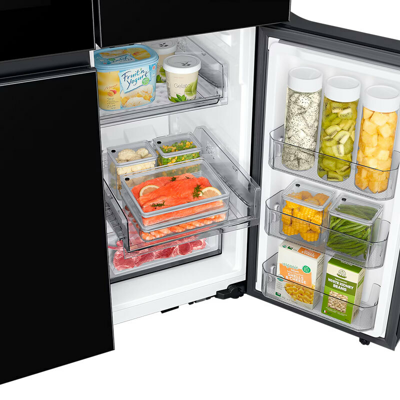 Frigorífico americano Samsung RF65DB970E22EF – 645 L, Triple Cooling, Dispensador agua y hielo