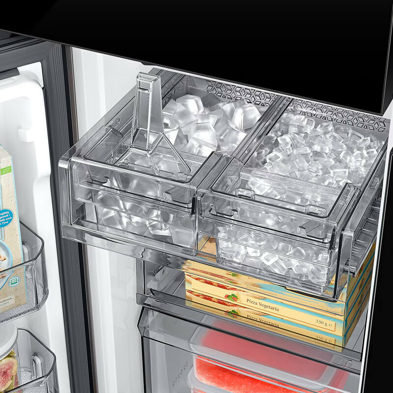 Frigorífico americano Samsung RF65DB970E22EF – 645 L, Triple Cooling, Dispensador agua y hielo