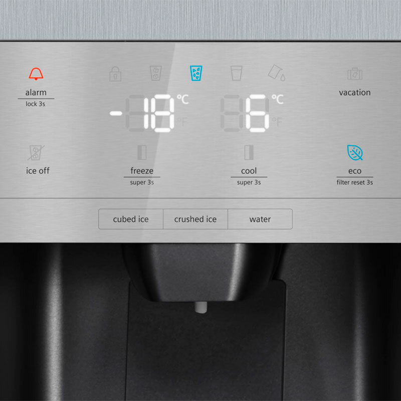Frigorífico americano Siemens KA93GAIDP – 560 L, Total NoFrost, Dispensador de agua y hielo