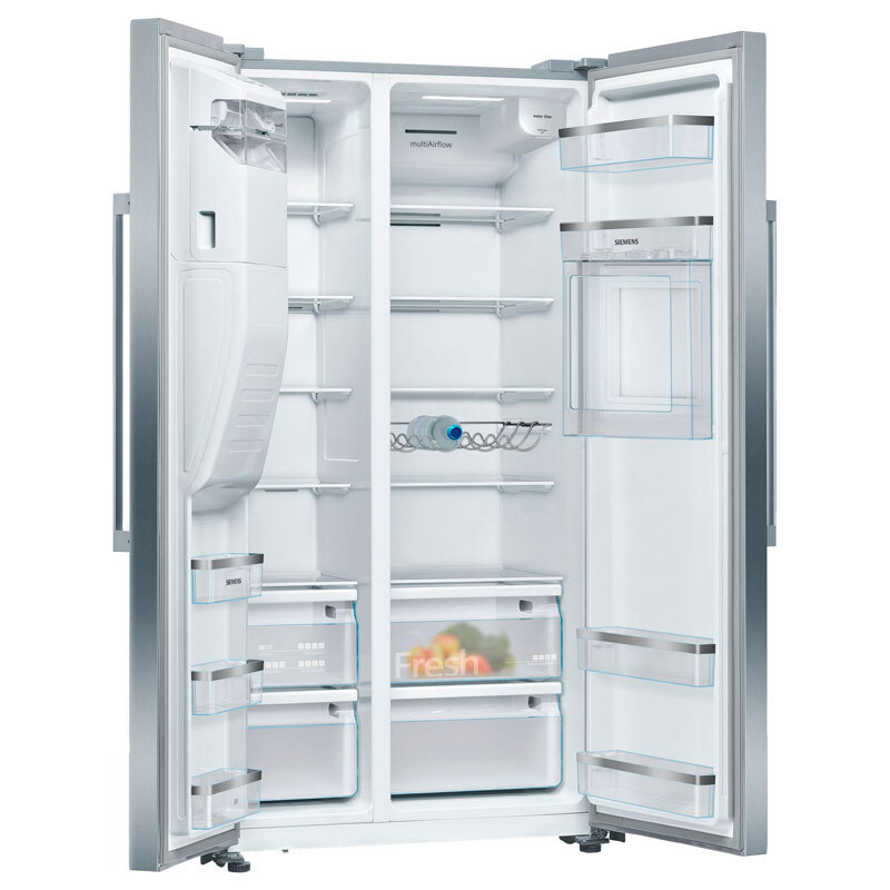 Frigorífico americano Siemens KA93GAIDP – 560 L, Total NoFrost, Dispensador de agua y hielo