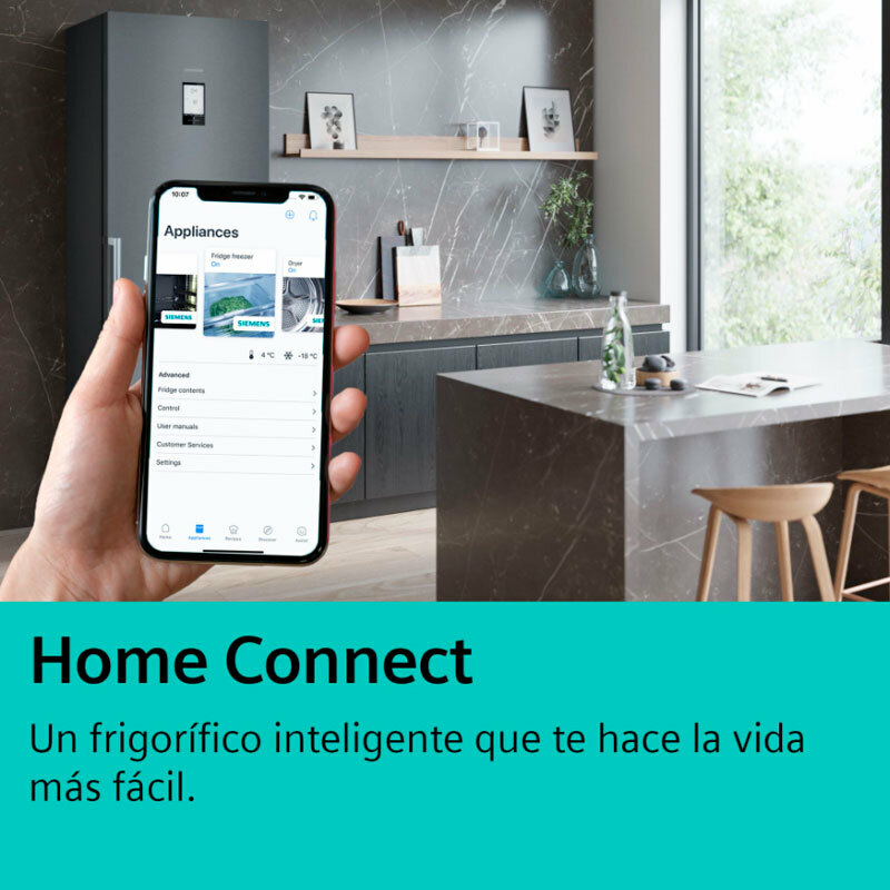 Frigorífico americano Siemens KF96DAXEA – 574 L, Total No Frost, Home Connect