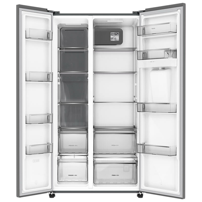 Frigorífico americano Teka RLF 74930 SS – 529 L, Total No Frost, Dispensador agua