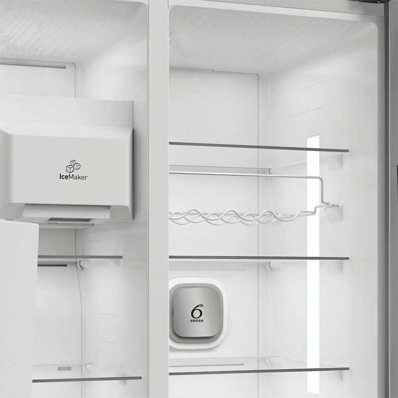 Frigorífico americano Whirlpool WHG26574WX5E – 578 L, Total No Frost, Dispensador agua y hielo