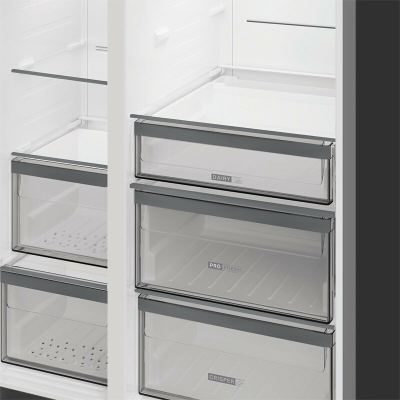 Frigorífico americano Whirlpool WHG26574WX5E – 578 L, Total No Frost, Dispensador agua y hielo