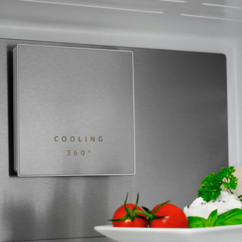 Frigorífico combi AEG ORC8M361EE – Total No Frost, 366 L, Cristal negro