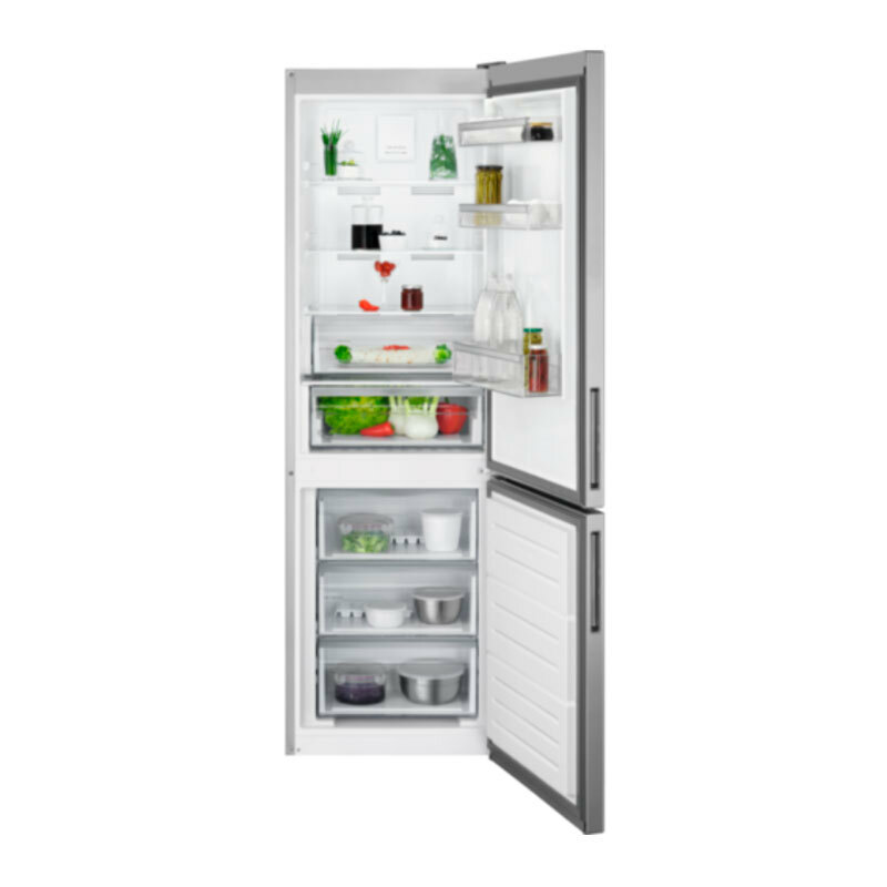 Frigorífico combi AEG RCB632E9MU – 330 L, Total No Frost, Inox