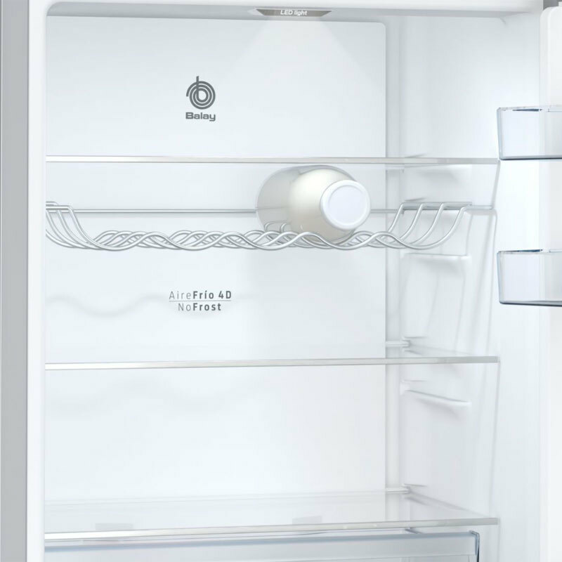 Frigorífico combi Balay 3KFB664XE – Inox antihuellas, Total No Frost, 321 L