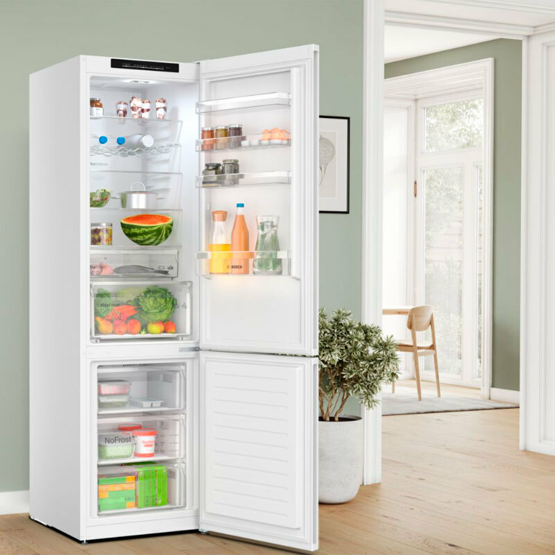 Frigorífico combi Bosch KGN392WCF – 363 L, Total No Frost, VitaFresh XXL