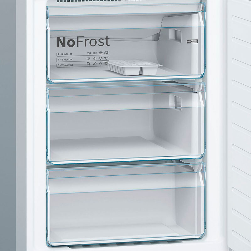 Frigorífico Combi Bosch KGN39VIDB – 368 L, Total NoFrost, Acero antihuellas