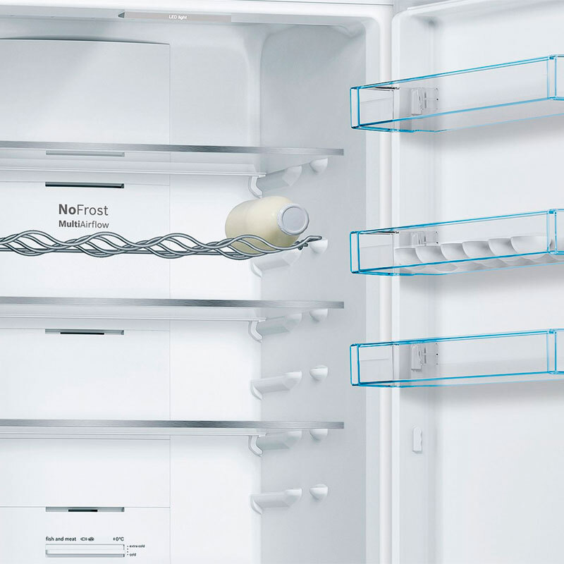 Frigorífico Combi Bosch KGN39VIDB – 368 L, Total NoFrost, Acero antihuellas