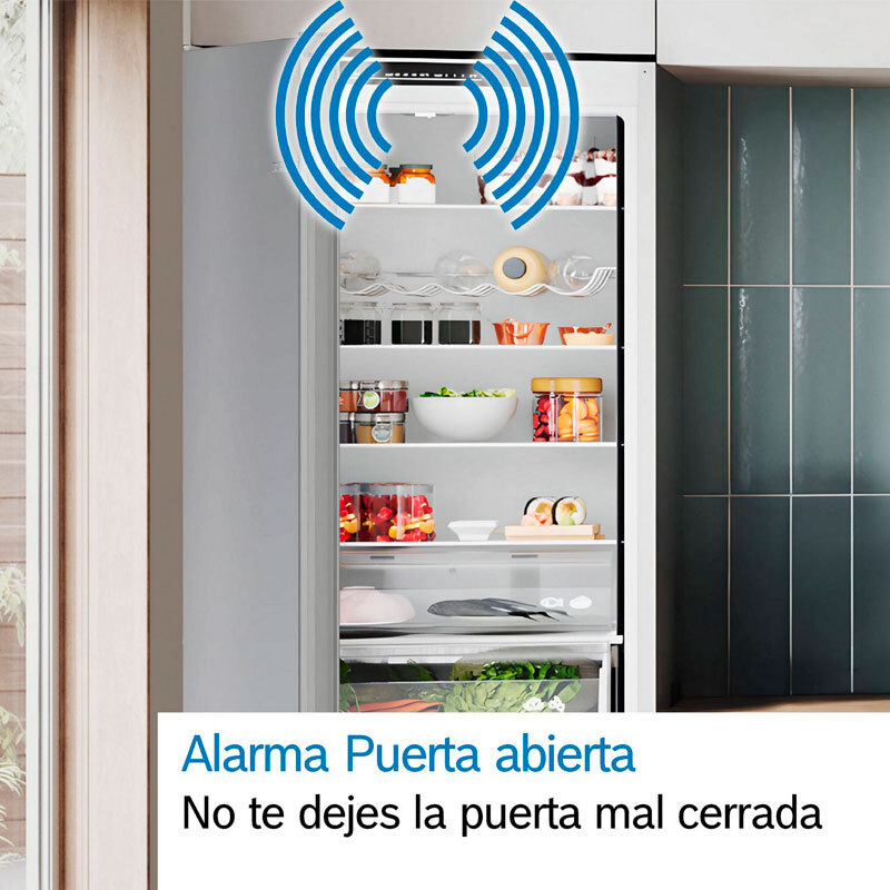 Frigorífico combi Bosch KGN39VIEB – 368 L, Total NoFrost, Inox antihuellas