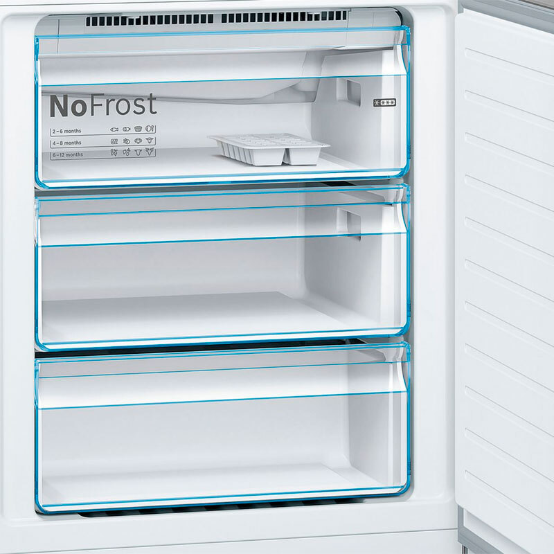 Frigorífico combi Bosch KGN49XIEA – 438 L, Total No Frost, Acero inox antihuellas