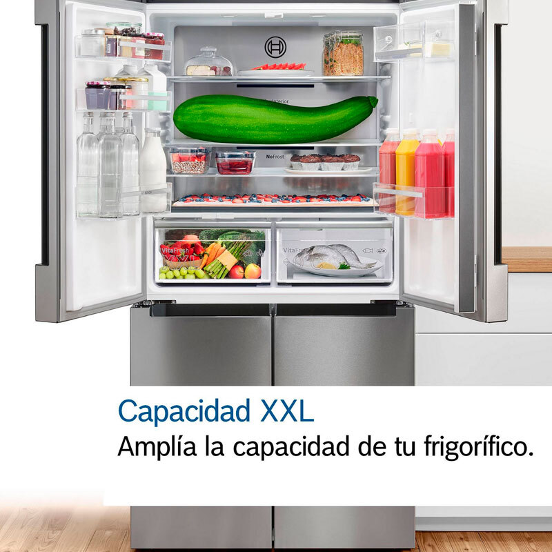 Frigorífico combi Bosch KGP86AXB0N – 621 L, Total NoFrost, Negro antihuellas
