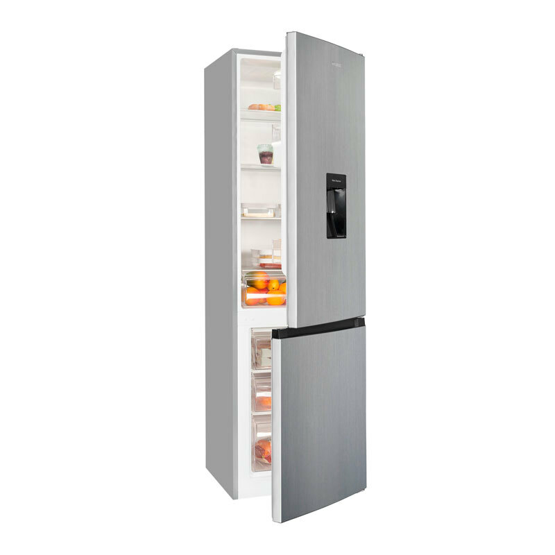 Frigorífico combi Exquisit KGC265-70-WS-040E – 260 L, No Frost, Dispensador de agua