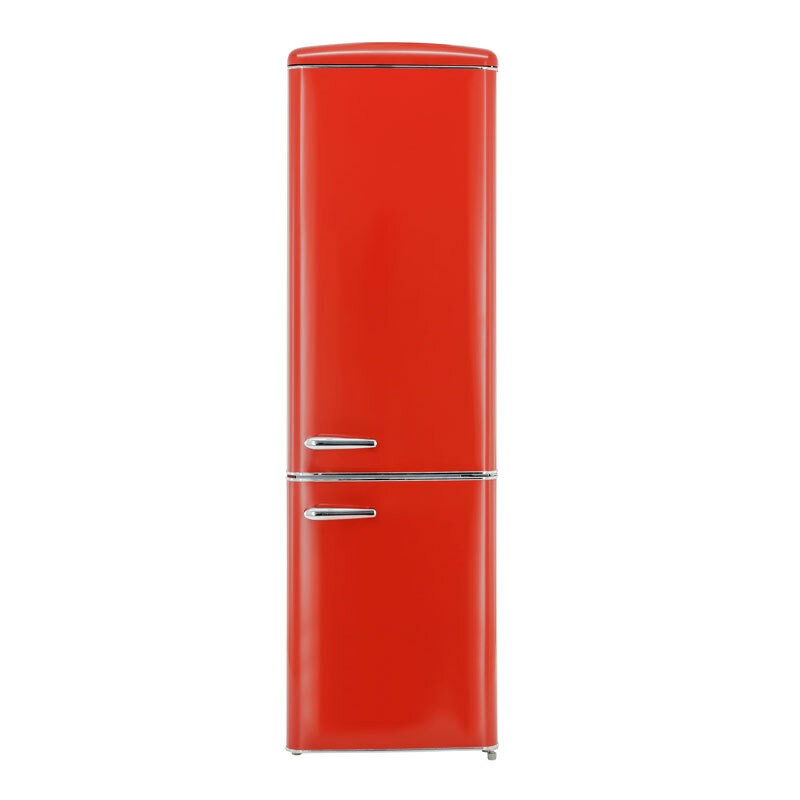 Frigorífico combi Exquisit RKGC250-70-H-160E – 244 L, Rojo retro, Congelador inferior