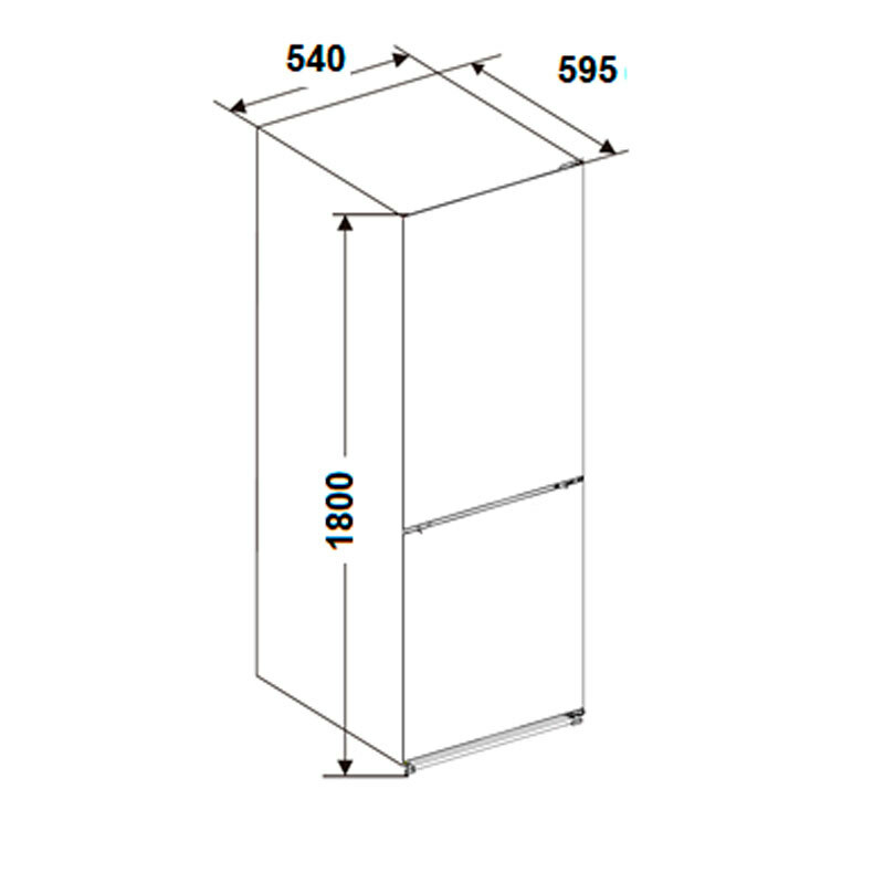 Frigorífico combi Fagor 3FFK5522X – 269 L, Total No Frost, Inox