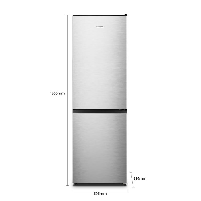 Frigorífico combi Hisense RB390N4ACE – 304 L, Total No Frost, Acero inoxidable