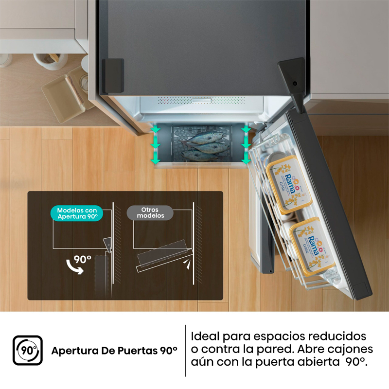 Frigorífico combi Hisense RB390N4BCC – 304 L, Total No Frost, Inverter