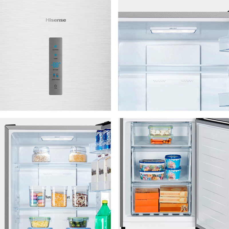 Frigorífico combi Hisense RB390N4BCC – 304 L, Total No Frost, Inverter