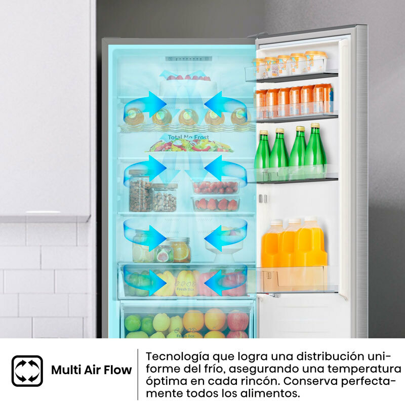 Frigorífico combi Hisense RB440N4ACA – 336 L, Total No Frost, Clase A