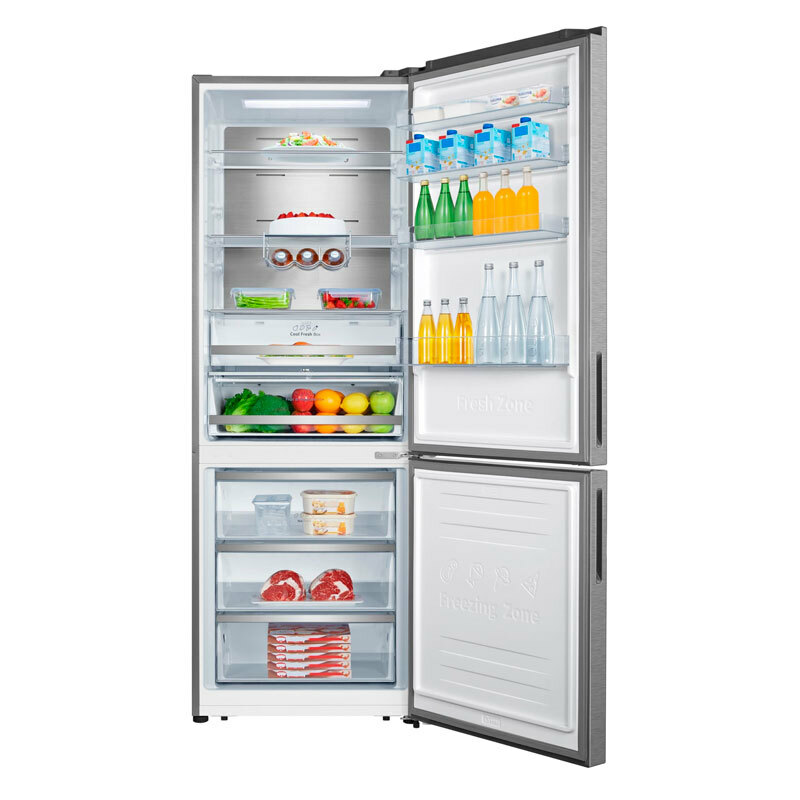 Frigorífico combi Hisense RB645N4BIC – 495 L, Total No Frost, Inox