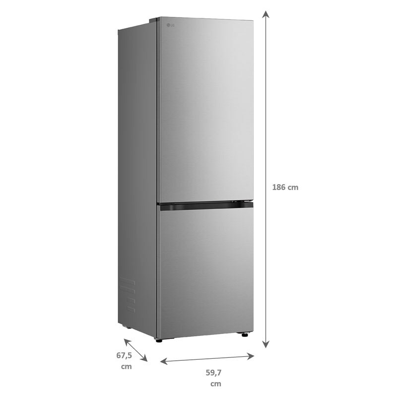 Frigorífico combi LG GBBSJ10DPY – 333L, No Frost, inox antihuellas