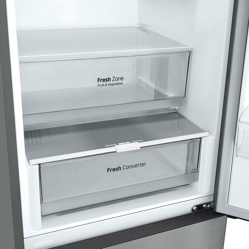 Frigorífico combi LG GBV21NCDPY – 344 L, Total No Frost, Inox antihuellas