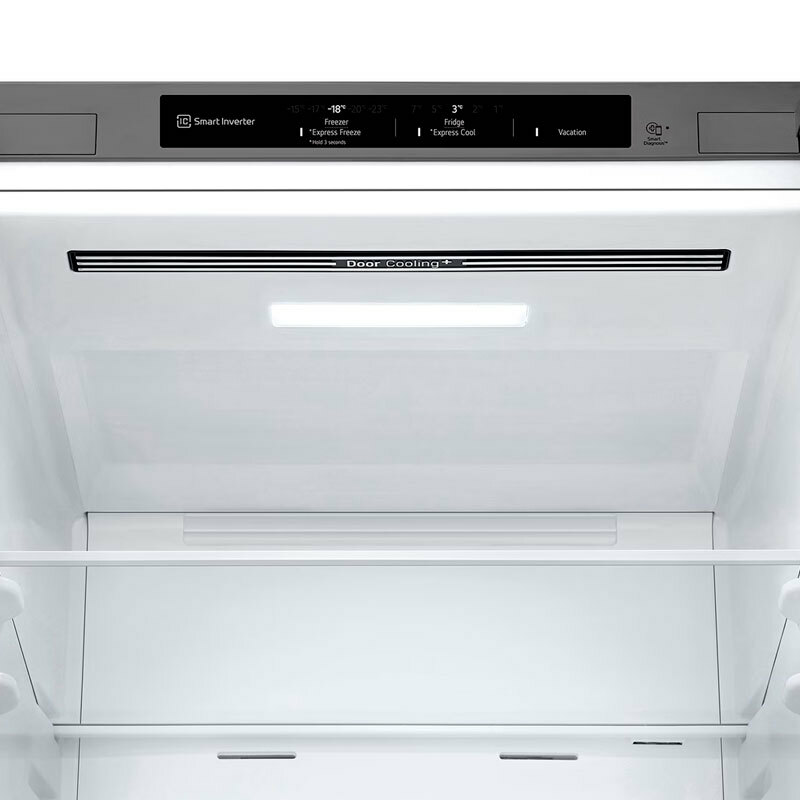 Frigorífico combi LG GBV21NCDPY – 344 L, Total No Frost, Inox antihuellas