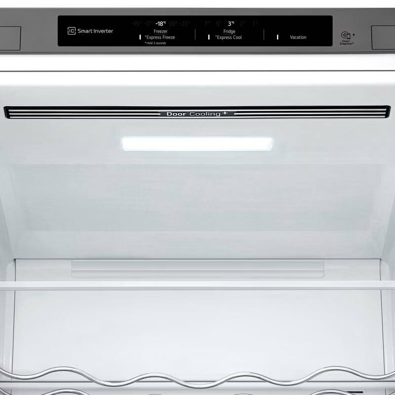 Frigorífico combi LG GBV3200CPY – 387 L, Total No Frost, Inox antihuellas