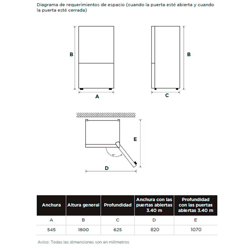Frigorífico combi Midea MDRB380FGE01A – 270 L, Total No Frost, Metal Cooling