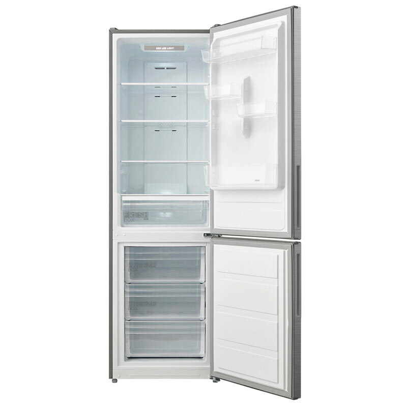 Frigorífico combi Midea MDRB424FGE02OE – 310 L, Total No Frost, Inox