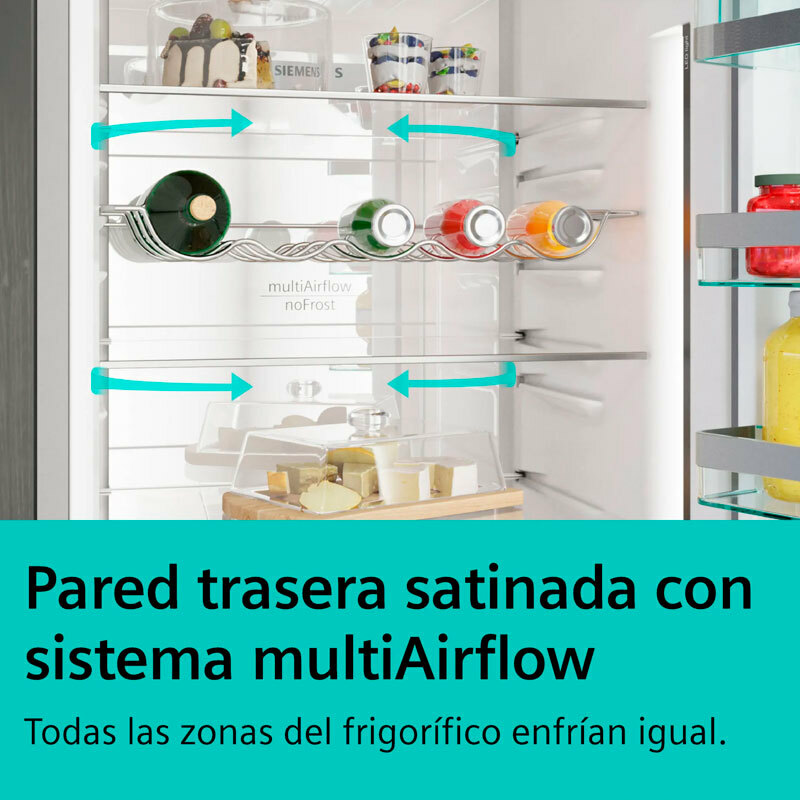 Frigorífico combi Siemens KG39N2IAG – Inox antihuellas, Total No Frost, 363 L (Clase A)