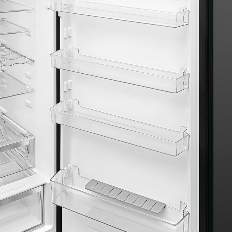 Frigorífico combi Smeg RC20KDND – 331 L, Total No Frost, Negro Inox Look