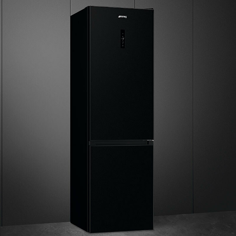 Frigorífico combi Smeg RC20KDND – 331 L, Total No Frost, Negro Inox Look