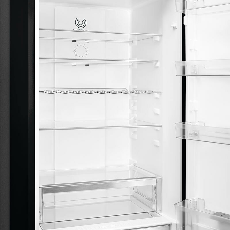 Frigorífico combi Smeg RC20KDND – 331 L, Total No Frost, Negro Inox Look