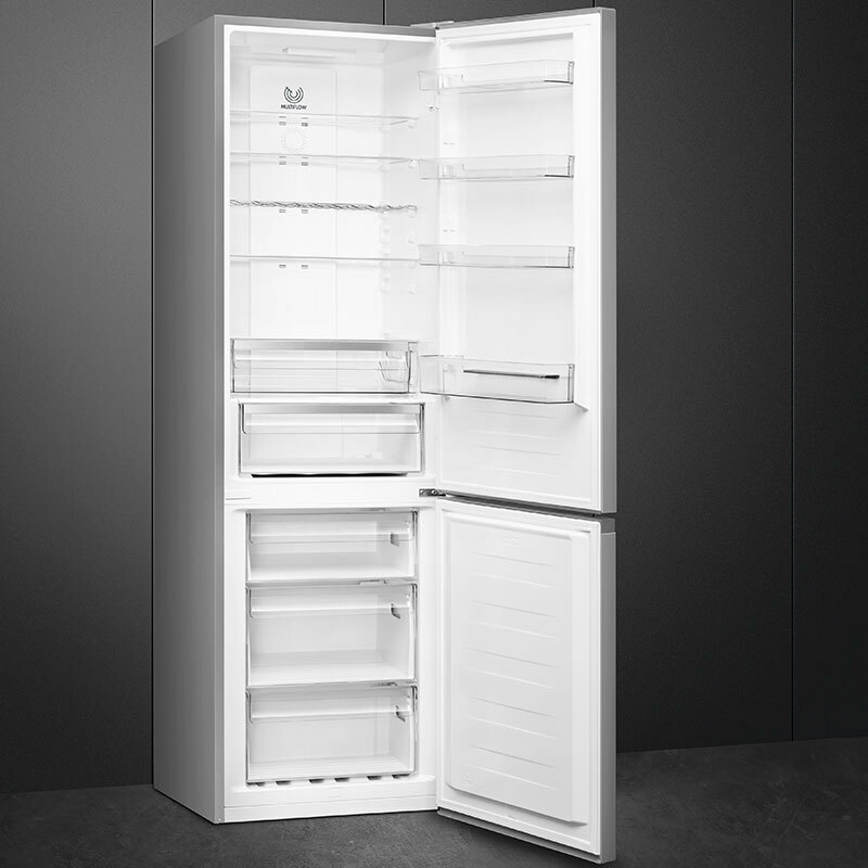 Frigorífico combi Smeg RC20XDNE – 331 L, Total No Frost, Acero inoxidable