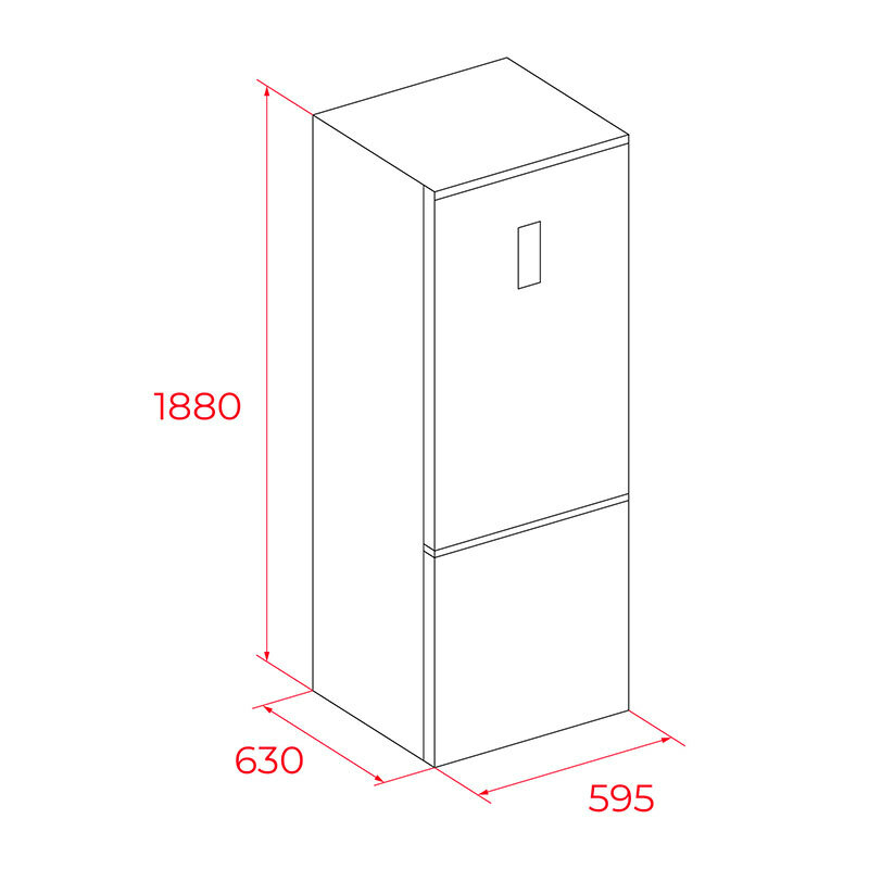 Frigorífico combi Teka RBF 44630 BK – 310 L, Total No Frost, Compresor Inverter
