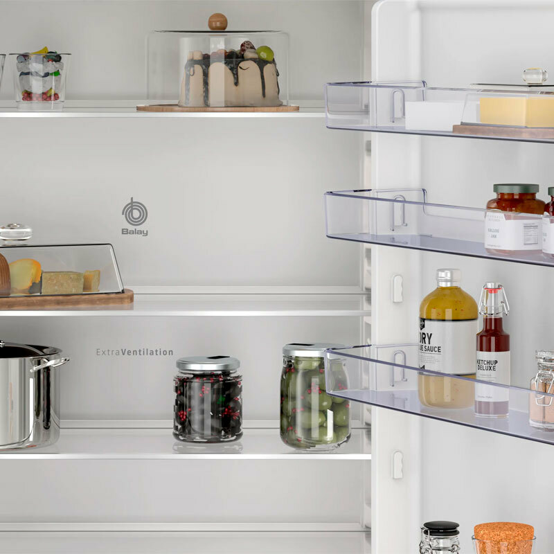 Frigorífico combi integrable Balay 3KIE901F – 383 L, NoFrost, Home Connect